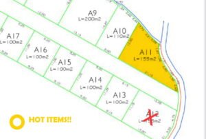 Jual Tanah Murah di Bali 450 JutaAre Zona Kuning Tabanan, Pandak Gede, Kediri Kavling A11