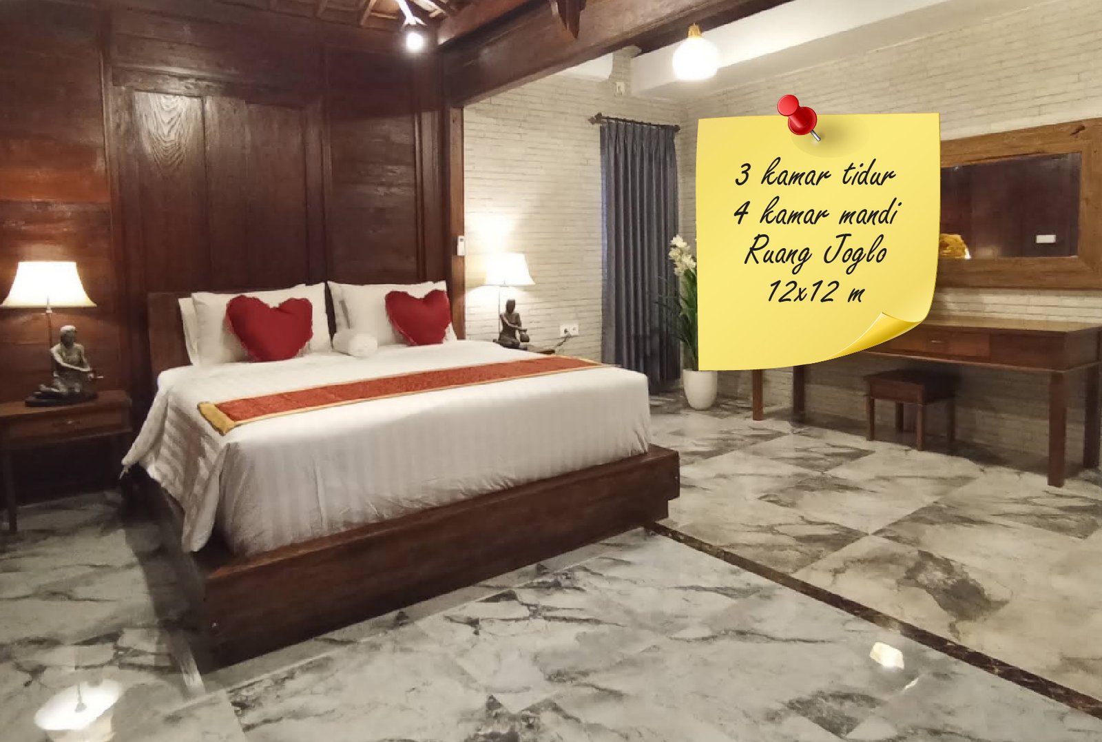 Dijual Villa Super Mewah Nuansa Tradisional Joglo di Canggu, Badung Bali – Fully Furnished, Joglo Luas & Siap Huni 4