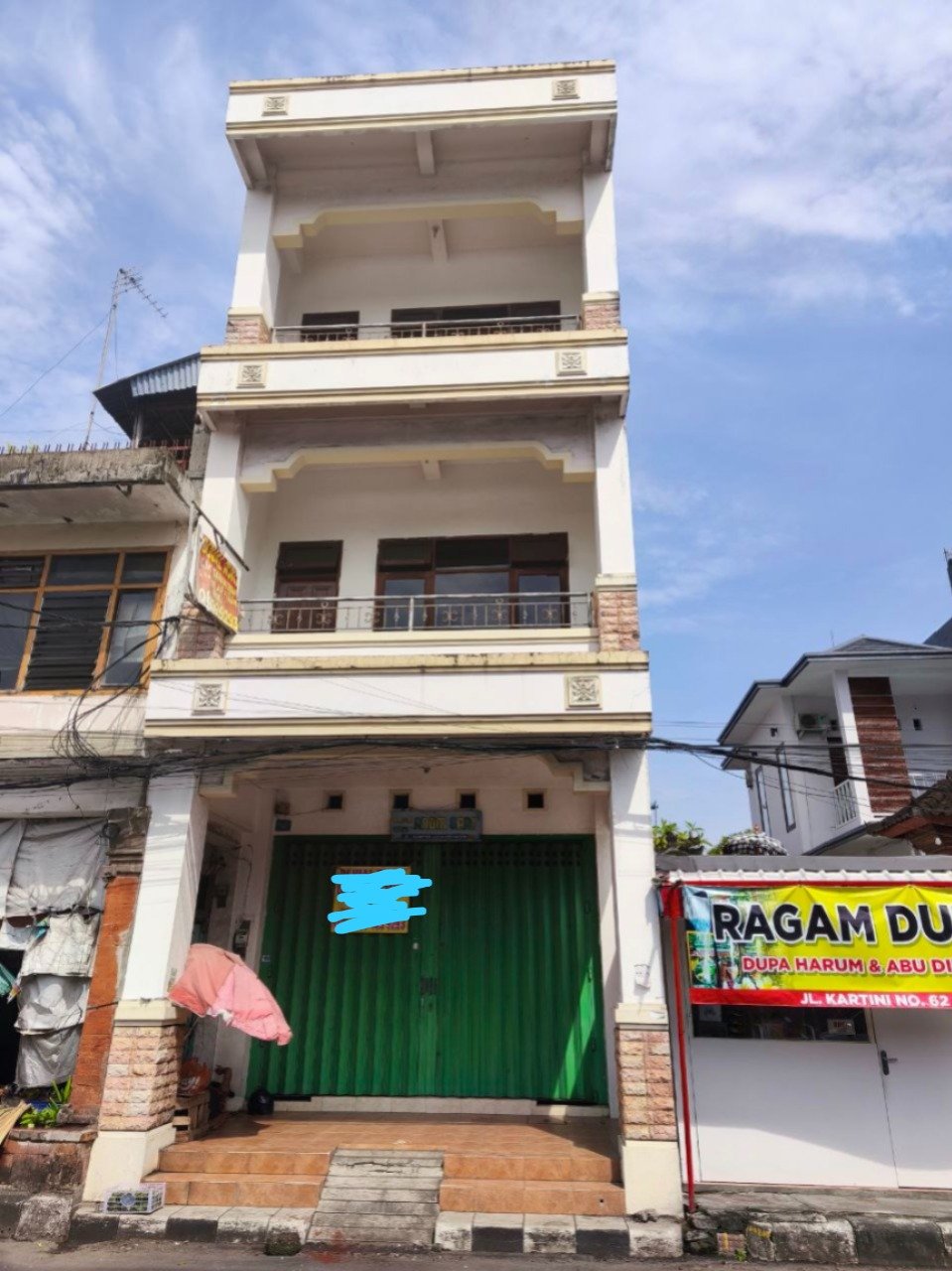 Jual Ruko 3 Lantai  Jl. Kartini di Kota Denpasar Utara Bali  Lokasi Strategis Pusat Bisnis Bali