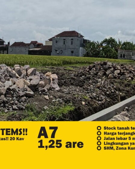 Jual Tanah Kavling Murah Bali di Pandak Gede Tabanan - Cocok untuk Rumah & Villa A7