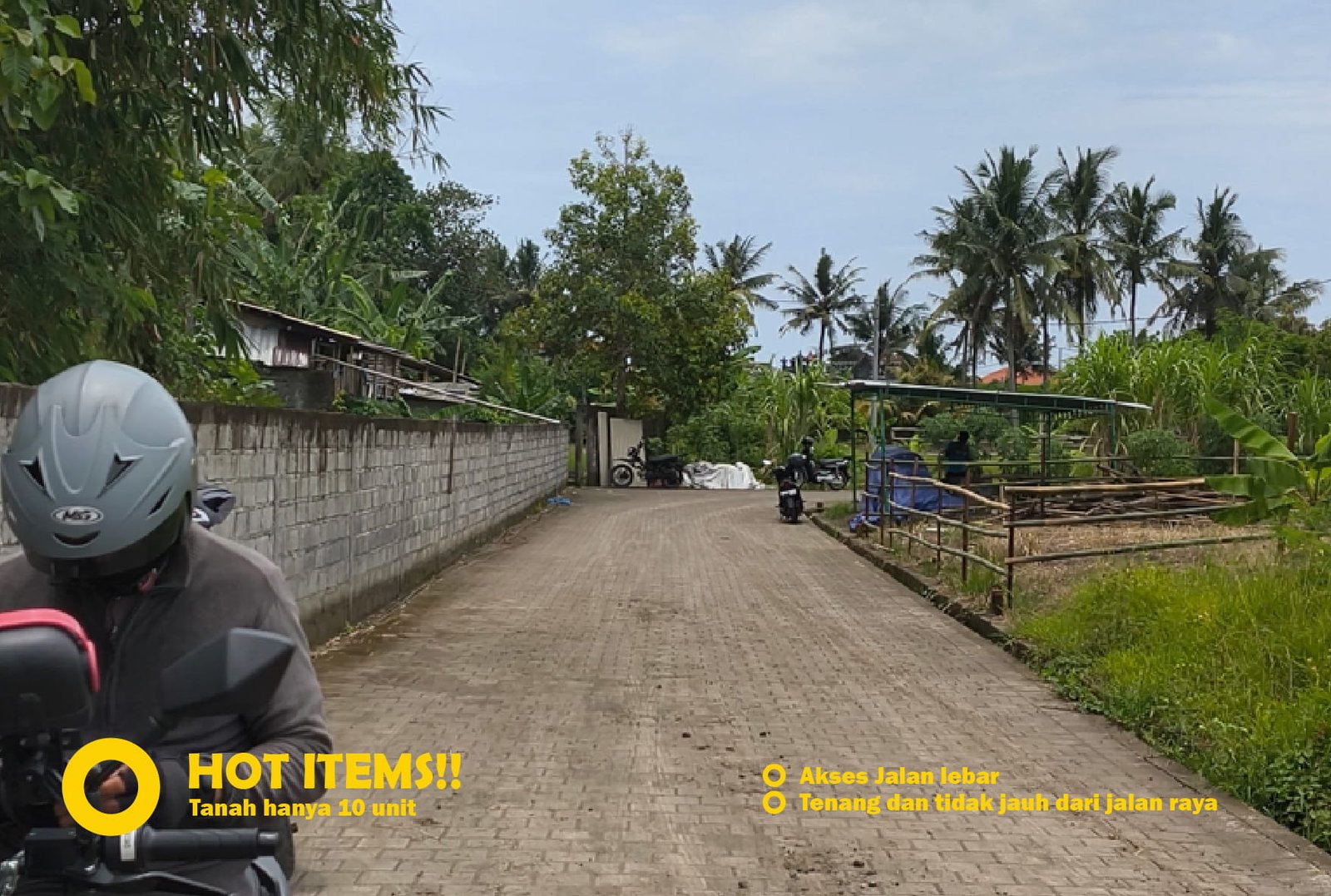 Jual Tanah Kavling Murah di Bali Tabanan Akses Jalan Lebar, tenang, dekat jalan raya