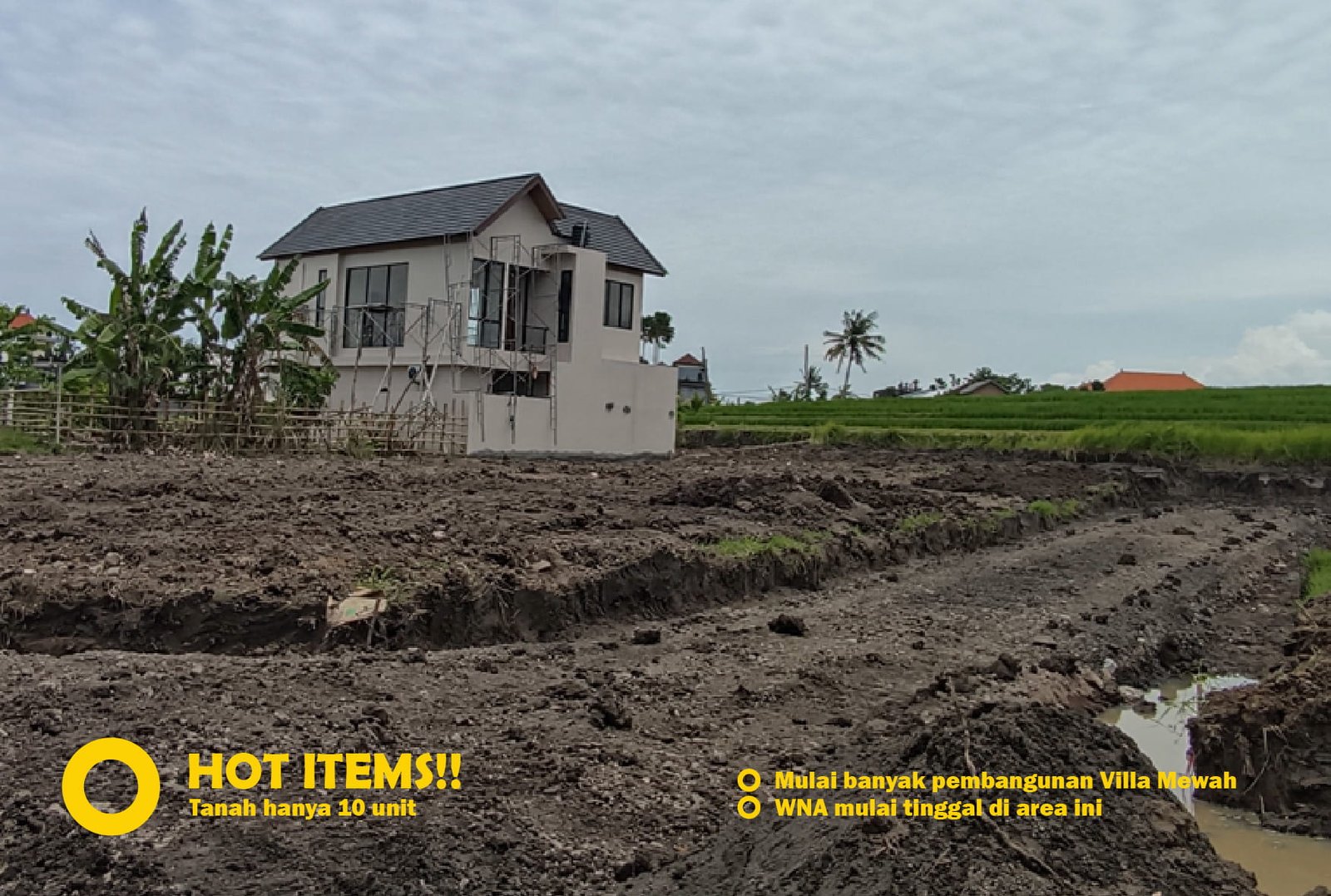 Jual Tanah Kavling Murah di Bali Tabanan - Banyak Villa Mewah Disekitarnya