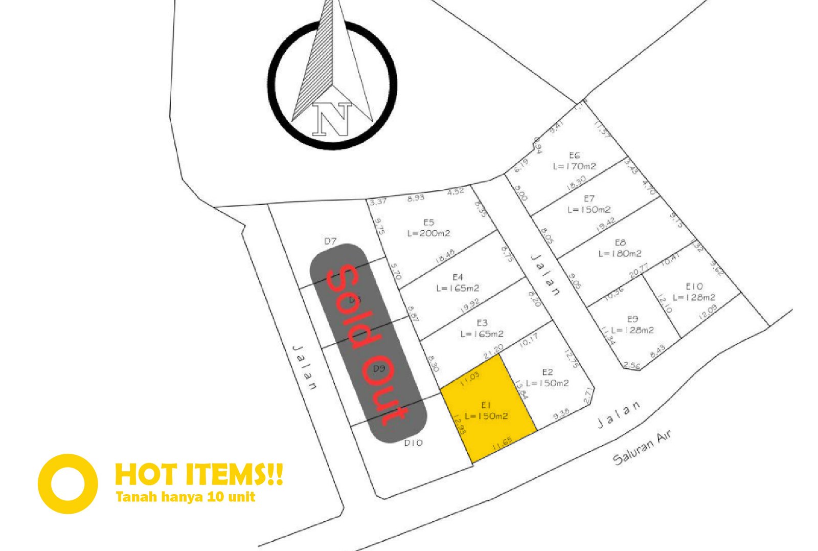 Jual Tanah Kavling Murah di Bali Tabanan - hanya 10 kavling, bebas banjir, view sawah dan pohon kelapa yang indah E1 2