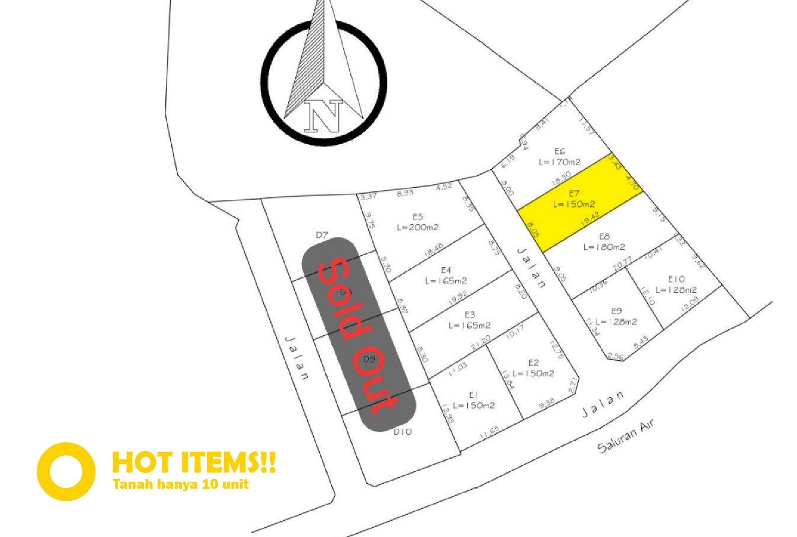 Jual Tanah Kavling Murah di Bali Tabanan - hanya 10 kavling, bebas banjir, view sawah dan pohon kelapa yang indah E7 2