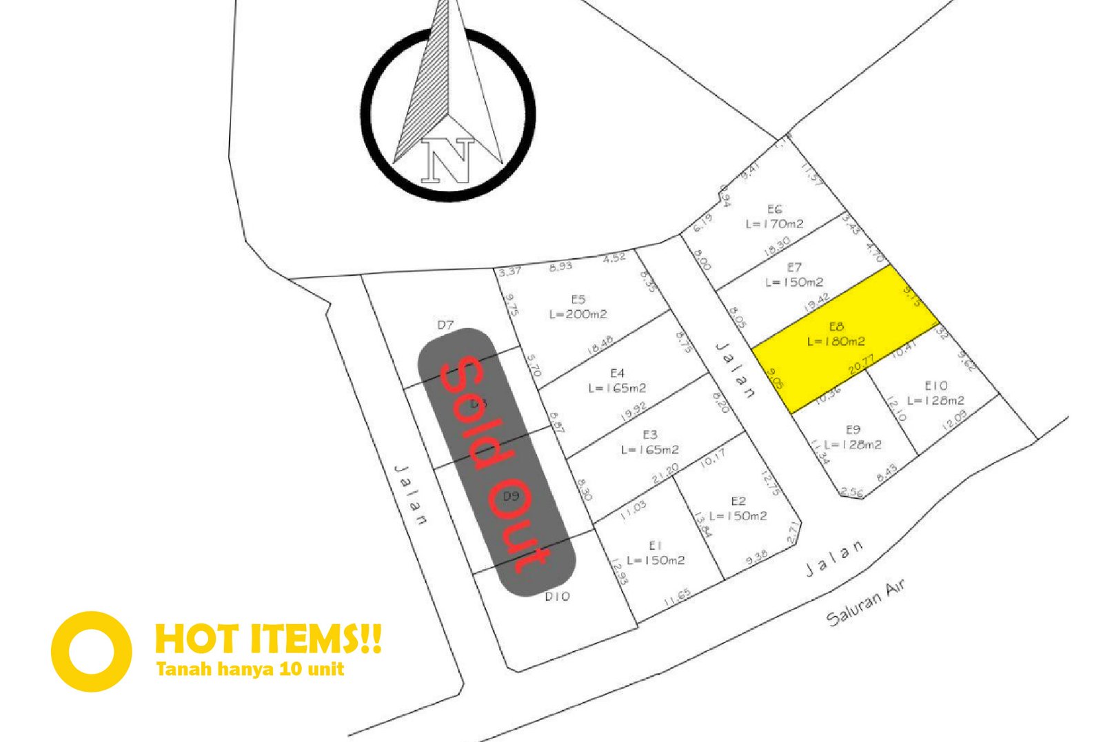 Jual Tanah Kavling Murah di Bali Tabanan - hanya 10 kavling, bebas banjir, view sawah dan pohon kelapa yang indah E8 2