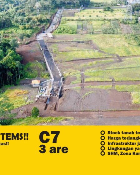 Jual Tanah Kavling Murah di Bali Untuk Rumah & Villa Zona Kuning Tabanan, Pandak Gede, Kediri Kavling C7