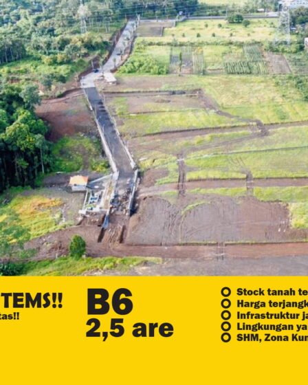 Jual Tanah Murah Bali 415 Juta AreZona Kuning Tabanan Kavling B6 & B7 1