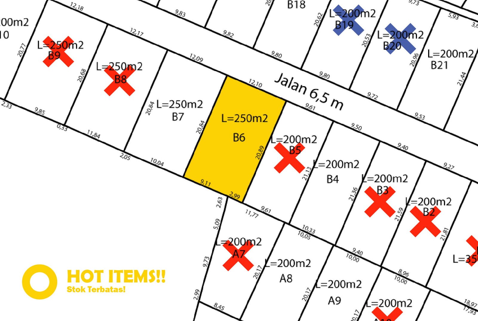 Jual Tanah Murah Bali 415 Juta AreZona Kuning Tabanan Kavling B6 & B7 3