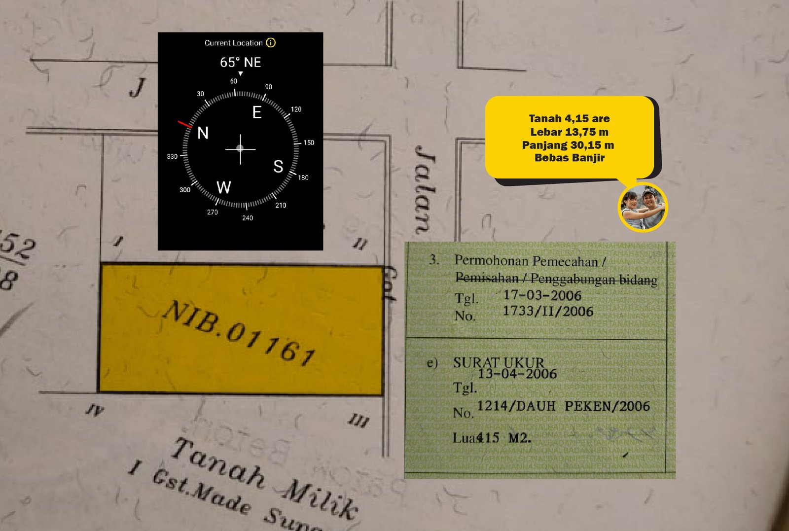 Jual Tanah Premium 4,15 Are di Tabanan Dekat Jalan Raya & 30 Menit ke Canggu 1