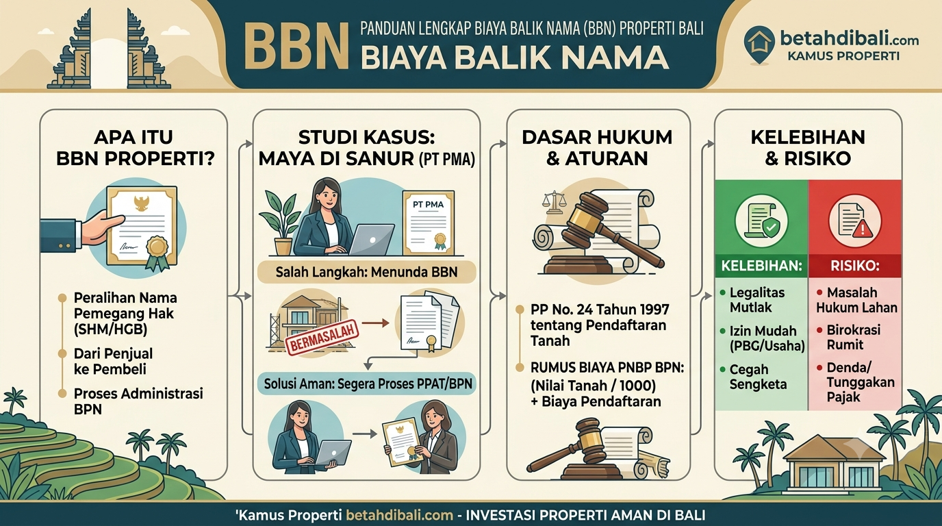 Yuk Pahami apa itu Biaya Balik Nama (BBN) sertifikat tanah dan properti di Bali