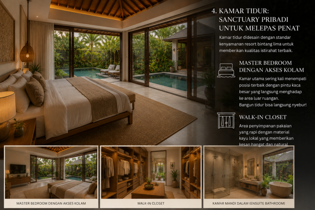 Bagian Rumah Bali - Living Area - Kamar Tidur