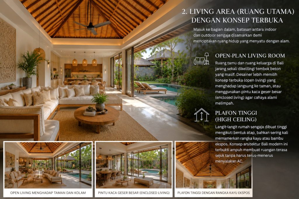 Bagian Rumah Bali - Living Area - Ruang Utama