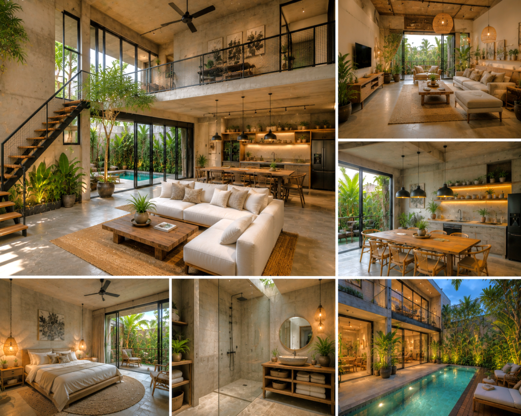 Gaya Rumah Tropical Loft Style