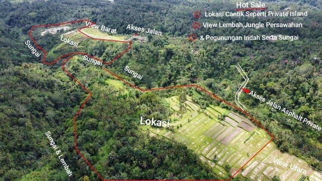 TANAH 10 HEKTAR DENGAN SUPER VIEW DI PAYANGAN UBUD – PANORAMA CAMPUHAN & GUNUNG AGUNG