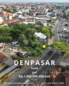 TANAH 5.772 M² DI JALAN UTAMA MAHENDRADATTA DENPASAR
